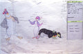 Pebble and the Penguin 1992, Original - Don Bluth Studios - Animation Cel Color Key Drawing