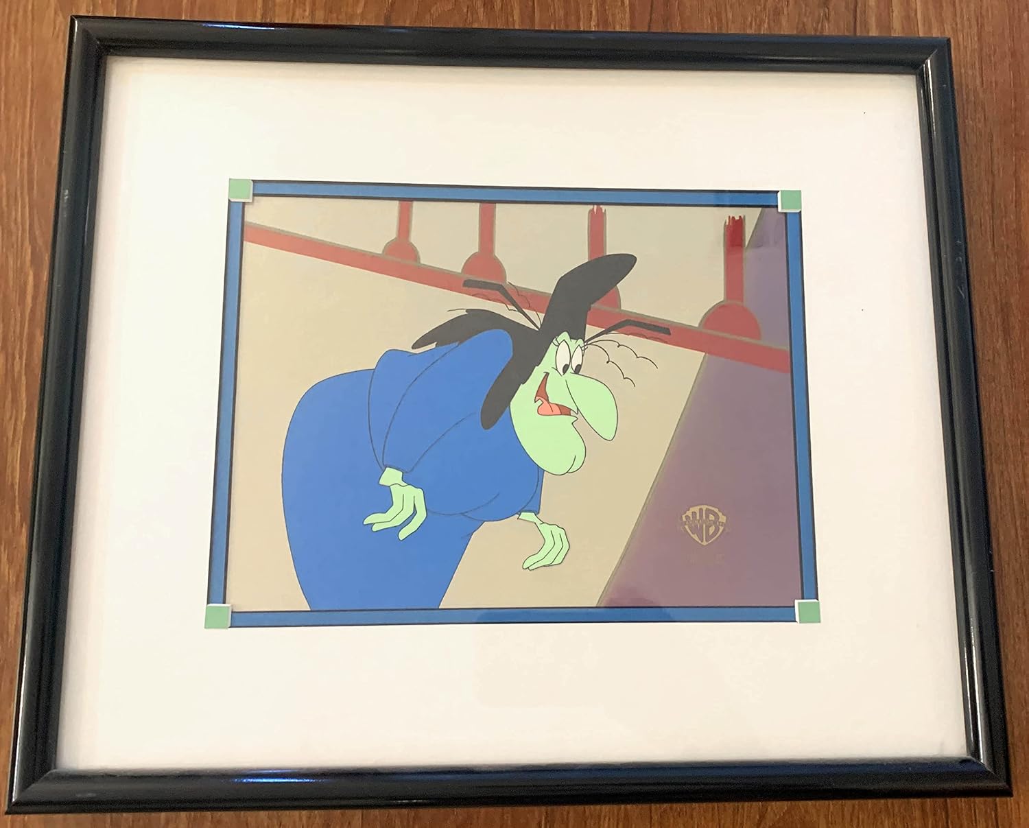 The Sylvester and Tweety Mysteries Witch Hazel Looney Tunes Animation Cel from Warner Brothers 1996 Framed