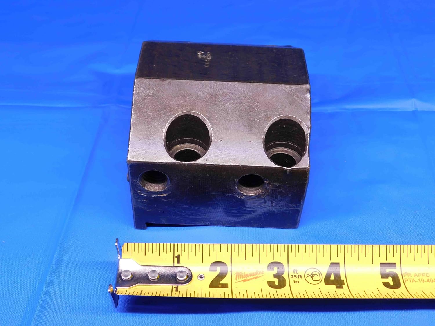 M & J Tooling LLC 1/2 I.D. Boring BAR Lathe Turret Tool Holder Block 45mm X 80mm Bolt Pattern - BR5342BA4