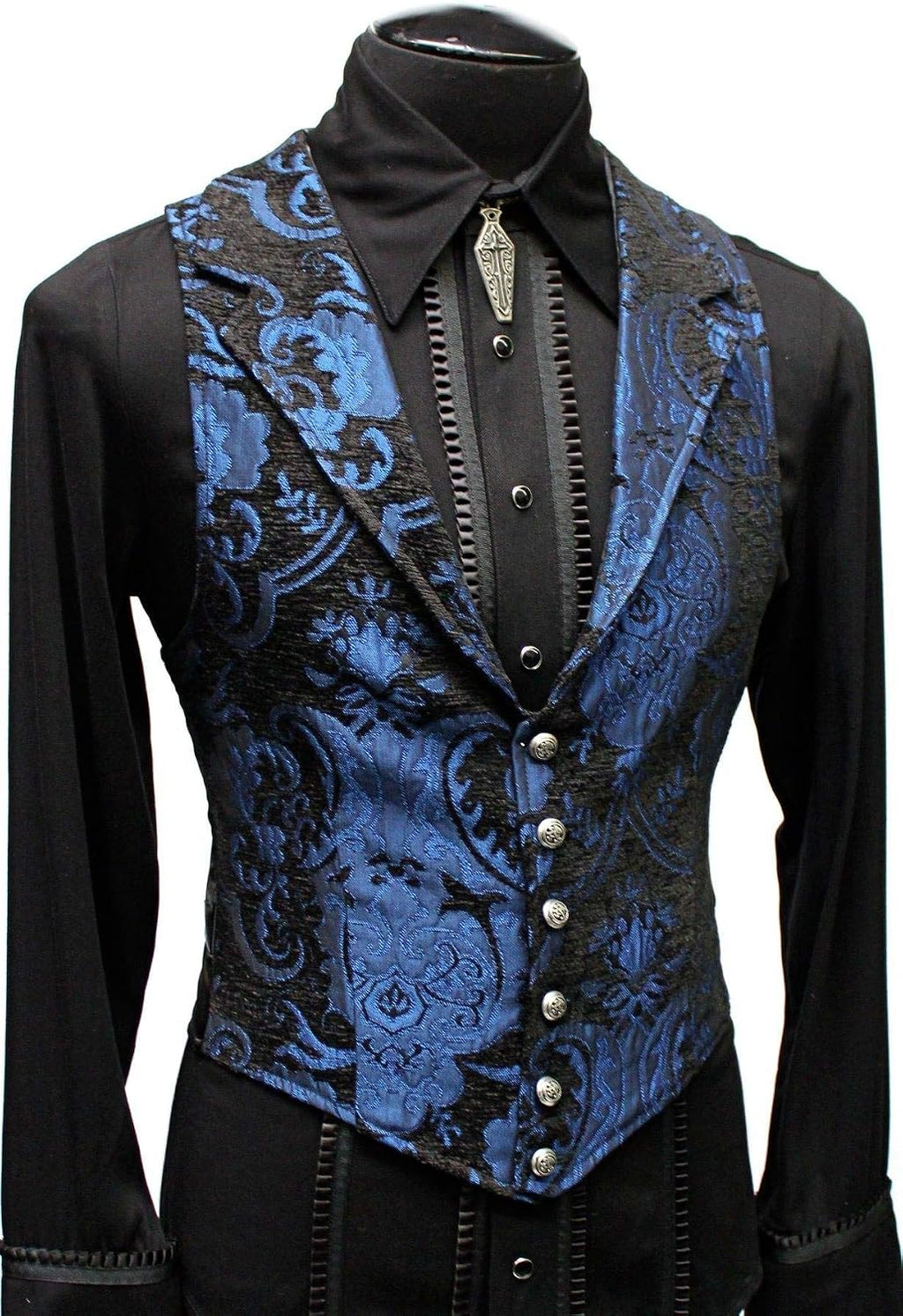 Aristocrat VEST - BLUE/BLACK TAPESTRY