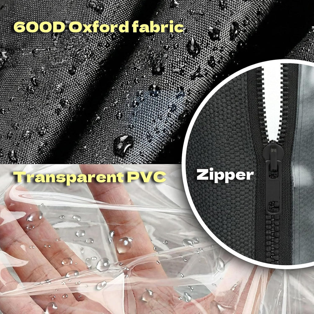 Wire Shelving Unit with 600D Oxford Cover, 36' W x 18' D x 72' H, 5-Tier Heavy Duty Rolling Shelf Rack on Wheels for Garage, Basement & Warehouse