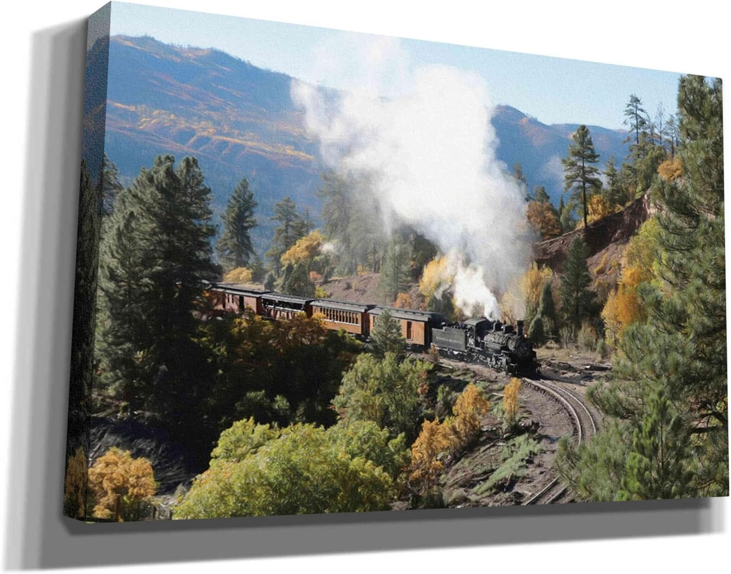 Epic Graffiti 'Durango Silverton Train IV' by Lori Deiter, Canvas Wall Art, 40'x26'