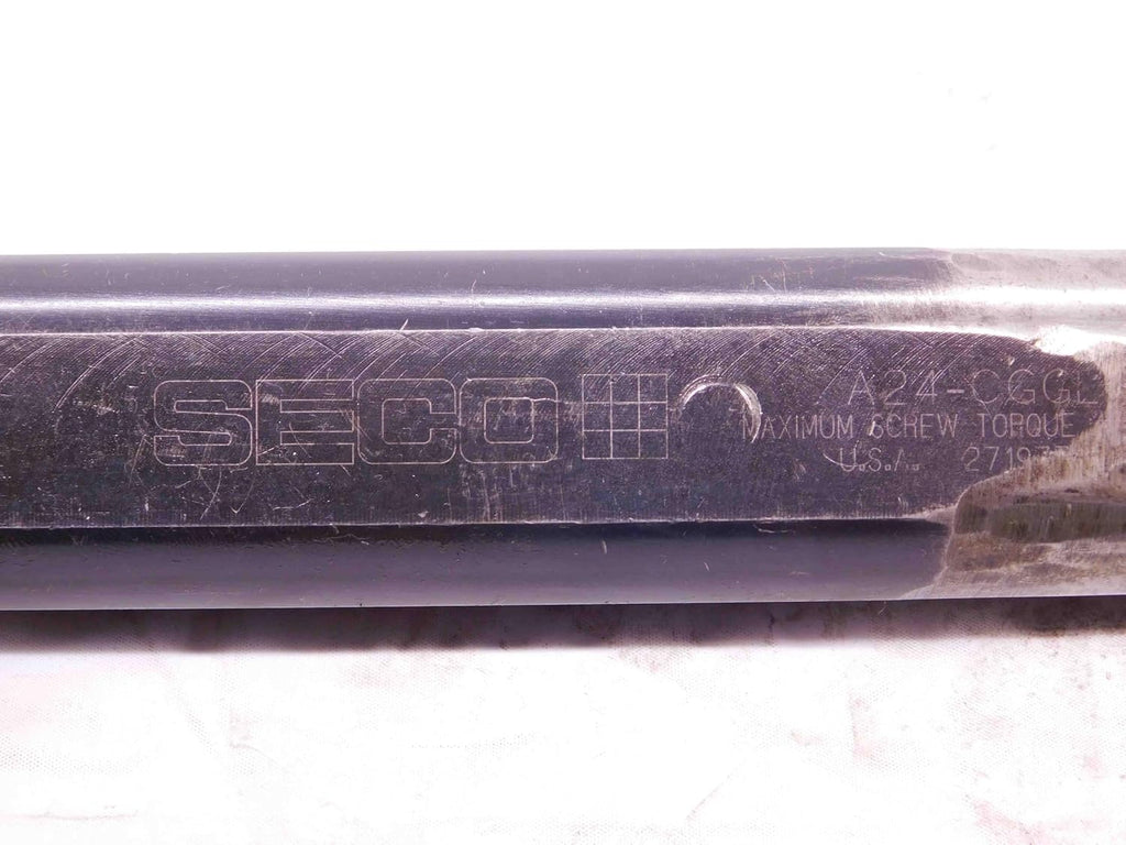 SECO 1 1/2 Dia A24-CGGL-03 Carbide COOLANT Boring BAR LC..1603.. Inserts 1.5 - NS3181BU5