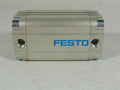 FESTO ADVU-32-50-P-A (156537), 0.8-10 BAR OPERATING PRESSURE, 32 MM BORE, 50 MM STROKE, DOUBLE-ACTING, ELASTIC CUSHIONING RINGS/PADS AT BOTH ENDS, G1/8 PNEUMATIC CONNECTION, INTERNAL THREAD, PNEUMATIC
