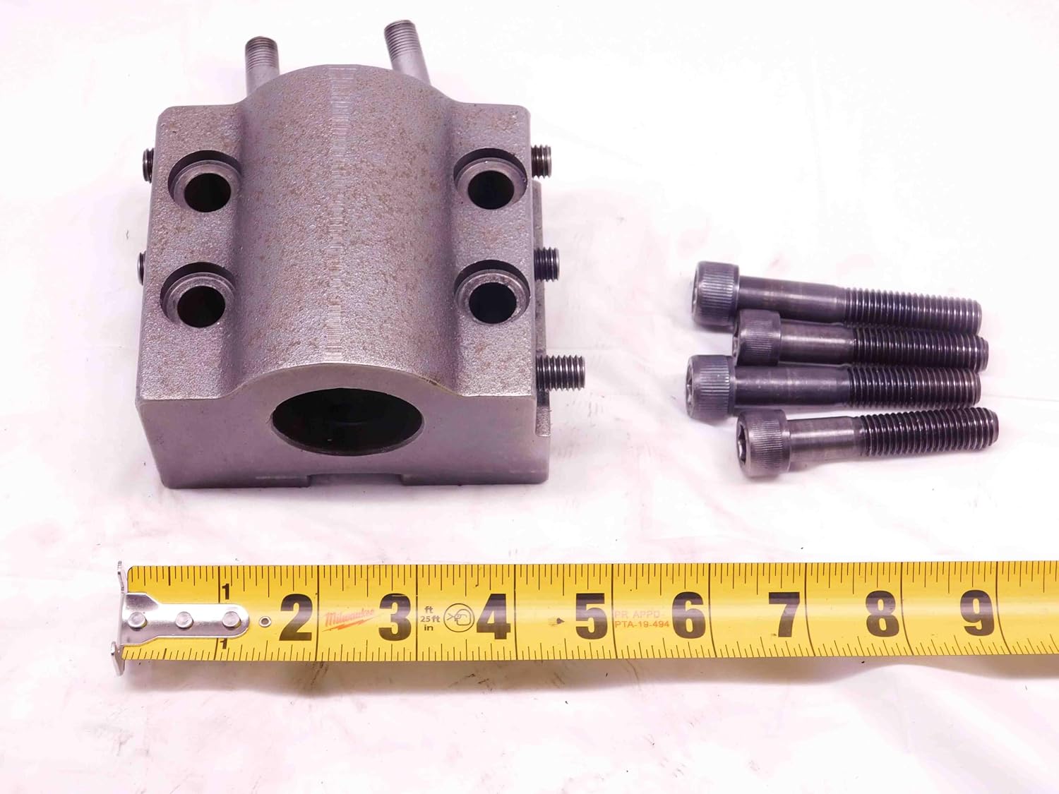 1 1/2 ID Boring BAR Lathe Turret Tool Holder Block 35mm X 75mm Bolt Hole Pattern - DM0809BY4