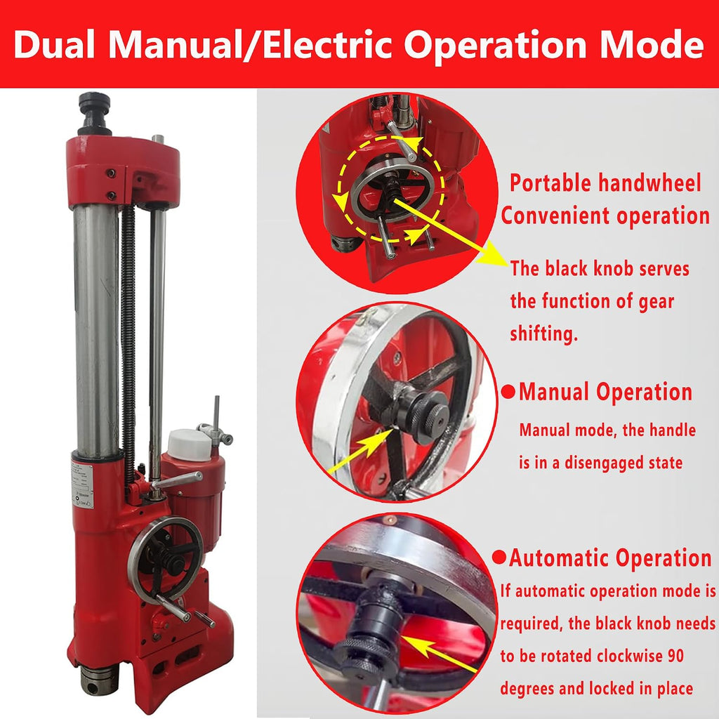 T8016A Cylinder Boring Machine for Automotive & Motorcycle Engines 220V Single-Phase High Precision Engine Cylinder Repair Machine with 80-165mm Boring Range with Heavy Duty Cutting Capacity