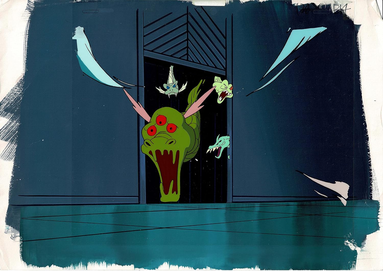 Real Ghostbusters DIC Production Animation Cel and OBG Original Background 1986-1991 Master Setup h