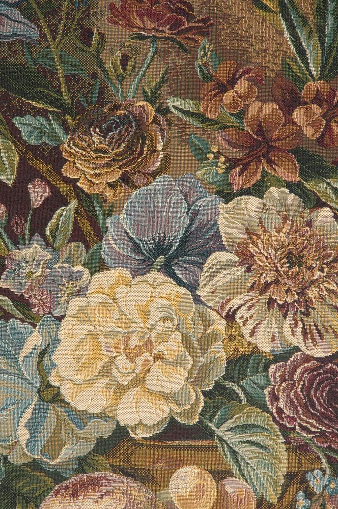 Charlotte Home Furnishings Italian Tapestry Wall Hanging 29x 26 in Fruit and Flowers Wall Art Floral Tapestry for Bedroom Aesthetic Living Room and Home Decor European Soft Cotton Jacquard Woven