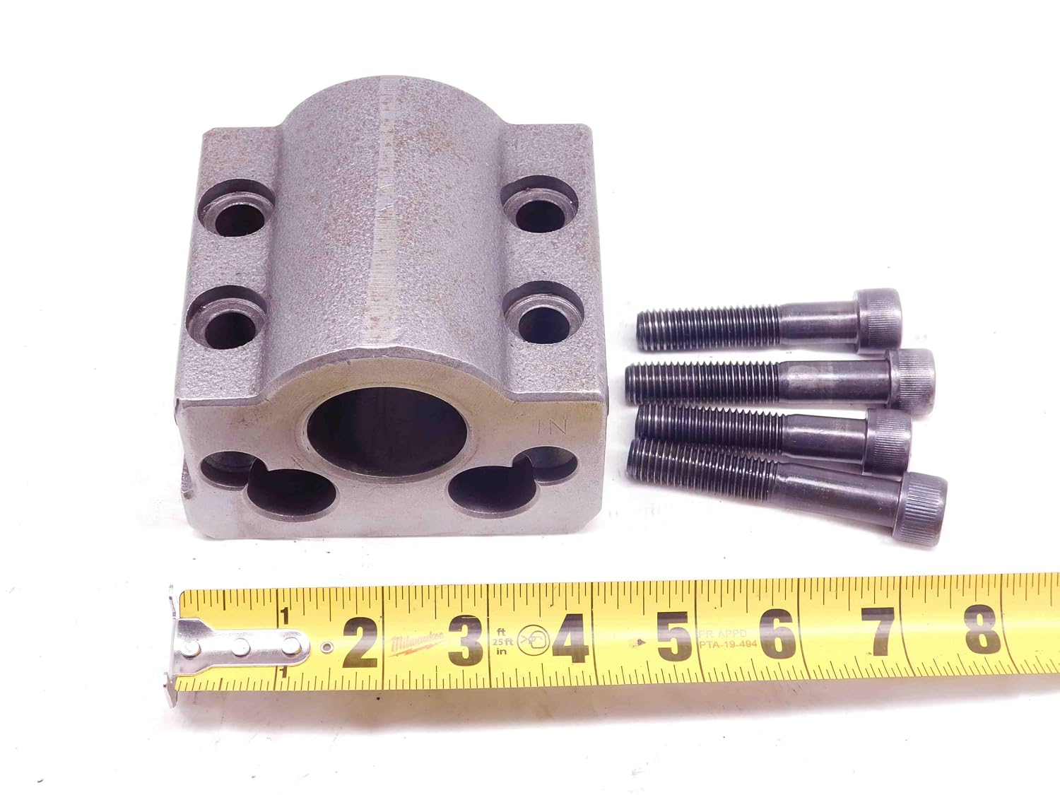 1 1/2 ID Boring BAR Lathe Turret Tool Holder Block 35mm X 75mm Bolt Hole Pattern - DM0810BY4
