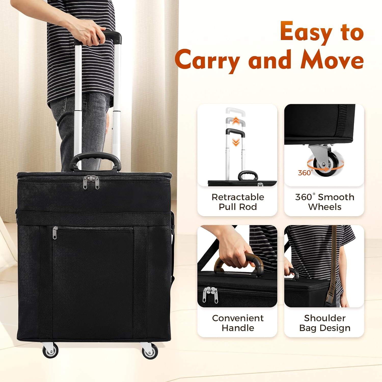 180 Pairs Eyeglasses Storage Trolley Case, Eyeglasses Trolley, Foldable Sunglasses Trolley Box, Optical Frame Glasses Display Case, Portable Eyewear Travel Trolley Box Suitcase (15pcs x 12 trays)