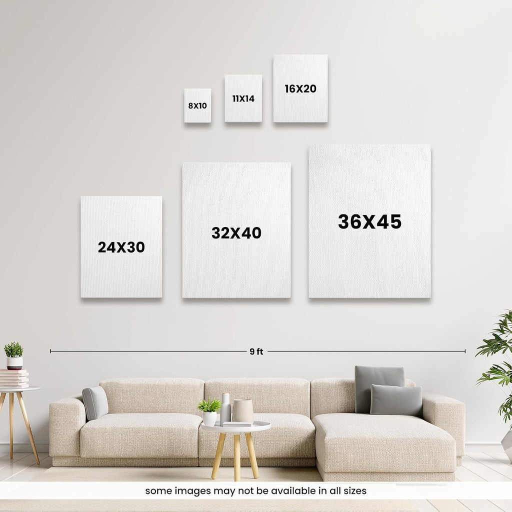 CANVAS ON DEMAND Staff Meeting Canvas Wall Art Print by Victoria Wilson Schultz, Contemporary, Home Decor, Horse, Cattle Artwork, 36'x45'