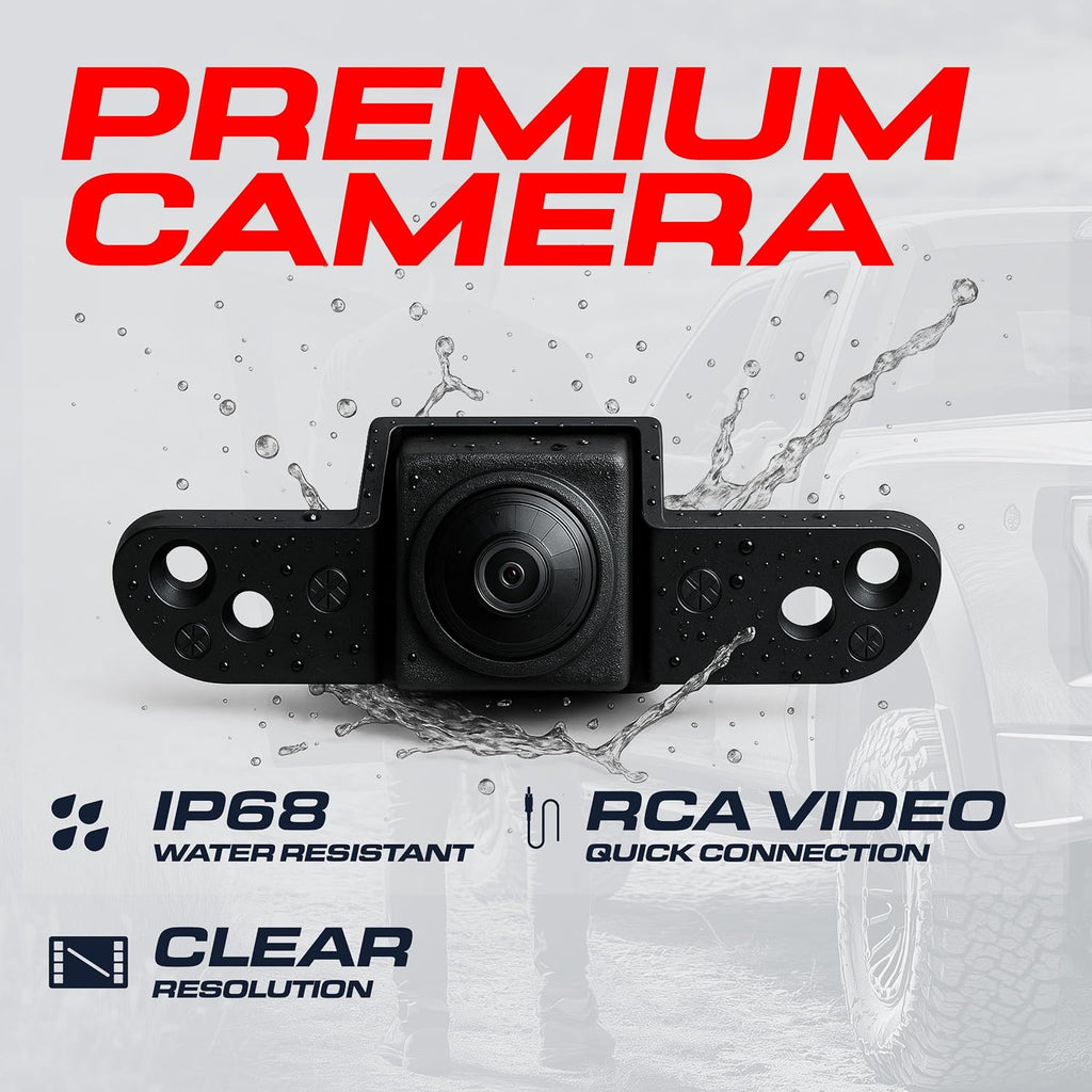 Master Tailgaters Chrome Tailgate Handle with Backup Camera Replacement for Toyota Tundra (2014-2024), Tacoma (2016-2024) | IP68 Waterproof | Parking Grid Lines Available | Easy to Install