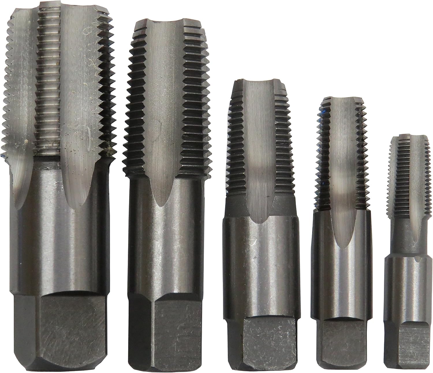RIDGID Pipe Extractor Set (35685) + Drill America NPT Pipe Tap Set (POUCSNPT5)