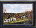 The Meet of the East Suffolk Hounds at Chippenham Park by John Frederick Herring | Woven Tapestry Wall Art Hanging | Victorian Dog Scene on Field | 100% Cotton USA Size 62x45