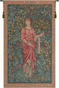 Charlotte Home Furnishings Inc French Boho Tapestry Wall Hanging 32 x 19 in, Pomona Aesthetic Woven Tapestry Boho decor for Living Room Home Decor, European Cotton Jacquard Woven