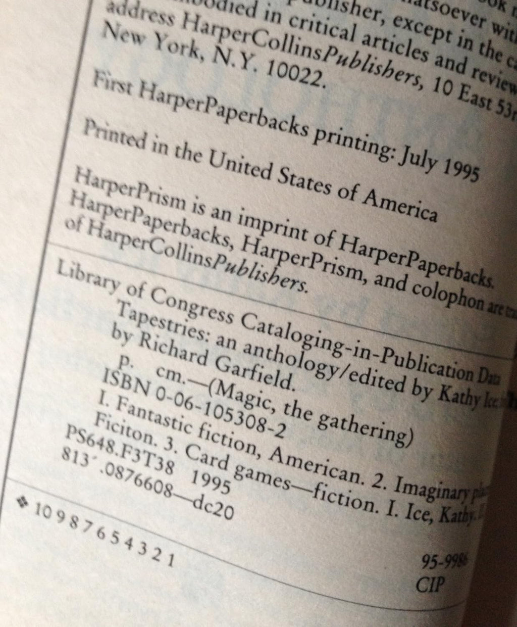 Tapestries: An Anthology (Magic : The Gathering)