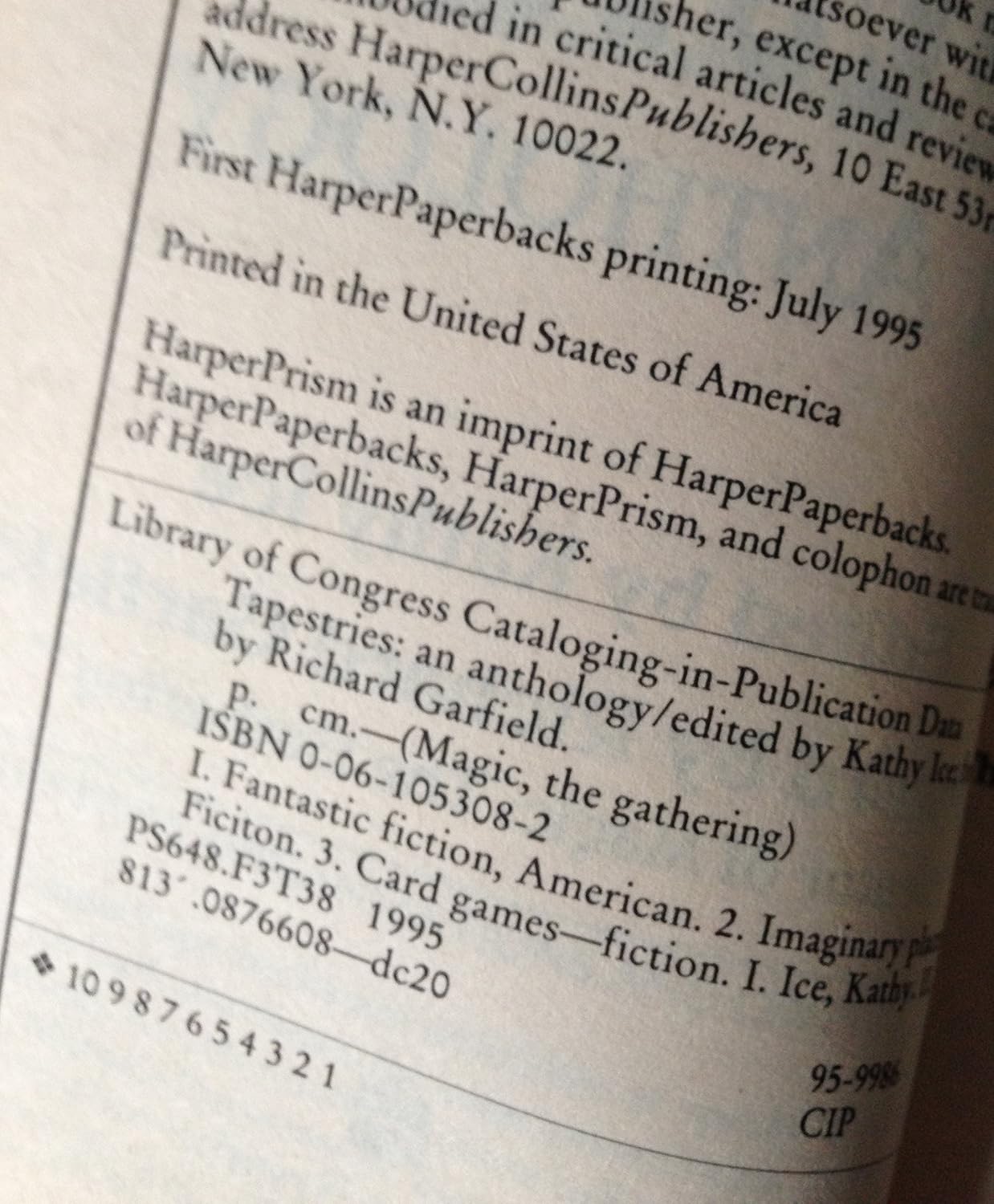 Tapestries: An Anthology (Magic : The Gathering)