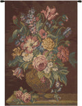 Charlotte Home Furnishings Italian Tapestry Wall Hanging 26x 18 in Vase with Flowers Brown Floral Tapestry for Bedroom Aesthetic Living Room and Home Decor European Soft Cotton Jacquard Woven