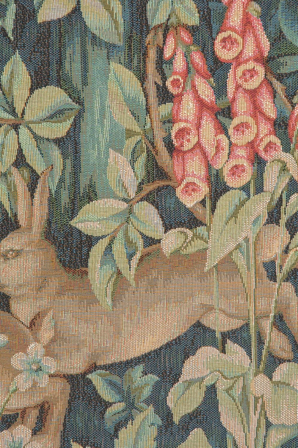 Charlotte Home Furnishings Inc French Boho Tapestry Wall Hanging 20 x 34 in, Hare and Pheasant Aesthetic Woven Wall Art decor for Living Room Home Decor, European Cotton Jacquard Woven