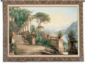 Lodge at Lake Como by Carl Frederik Aagaard | Woven Tapestry Wall Art Hanging | Italian Landscape Lakeside Scenery | 100% Cotton USA Size 53x36
