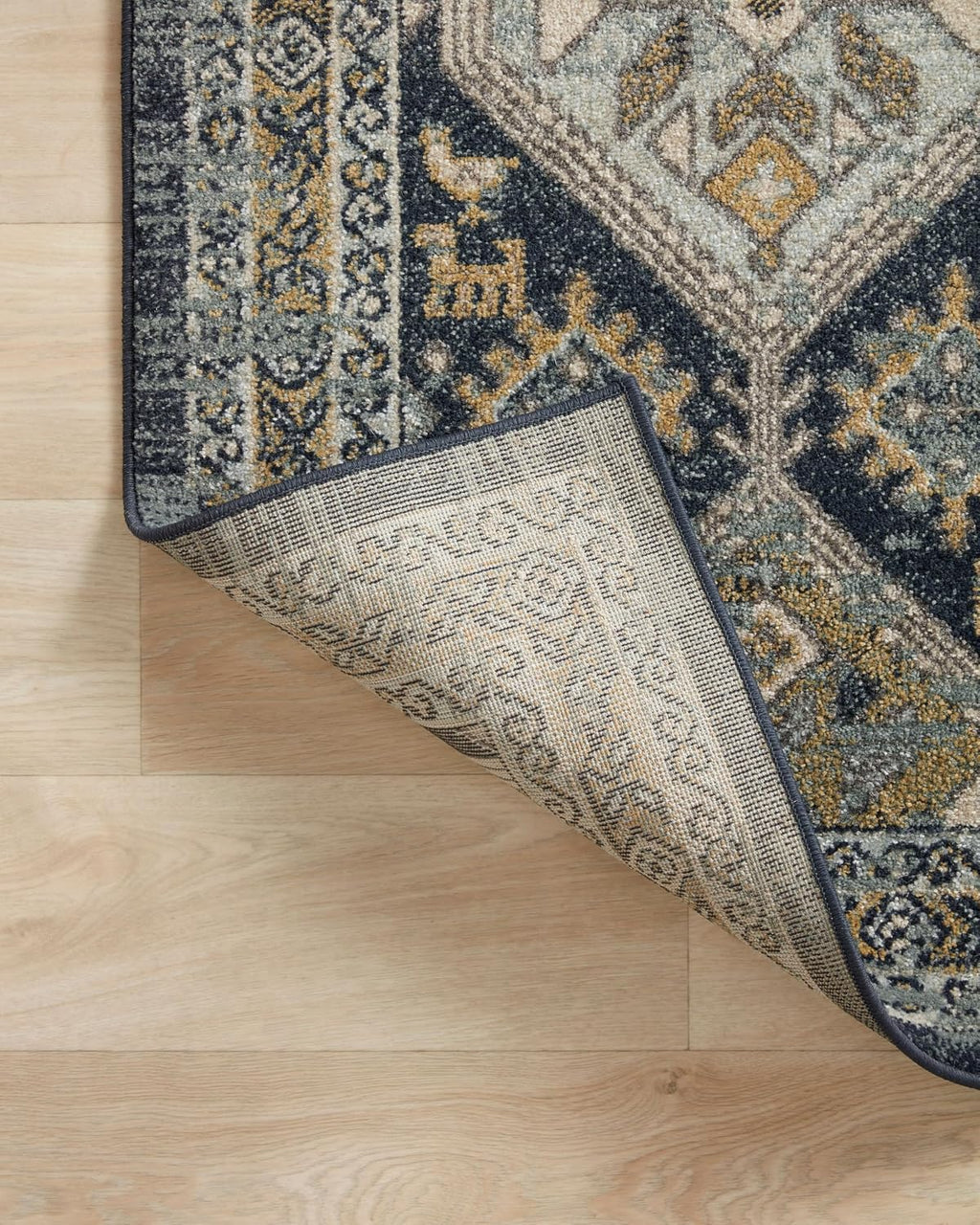 Loloi Jocelyn Collection JOC-02 Navy/Blue 6'-7' x 9'-7' .38' Thick Area Rug