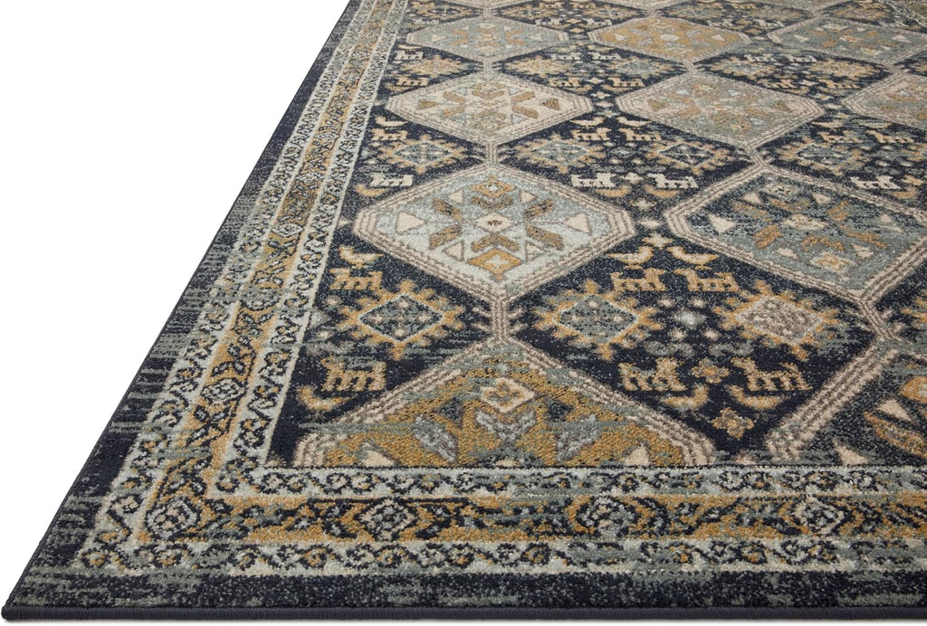 Loloi Jocelyn Collection JOC-02 Navy/Blue 4'-0' x 6'-0' .38' Thick Accent Rug