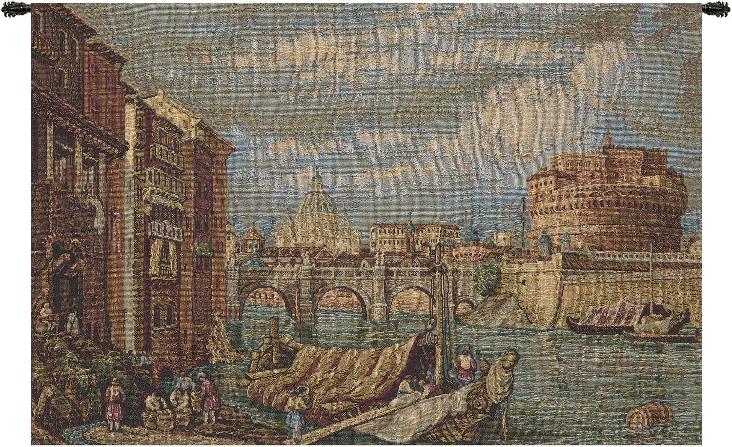 Charlotte Home Furnishings Inc. C Rome Tapestry Wall Hanging | Viscose Cotton and Polyester Blend Wall Art | 13 in. x 19 in | Home Decor Accents | Inspired by Alessia Cara