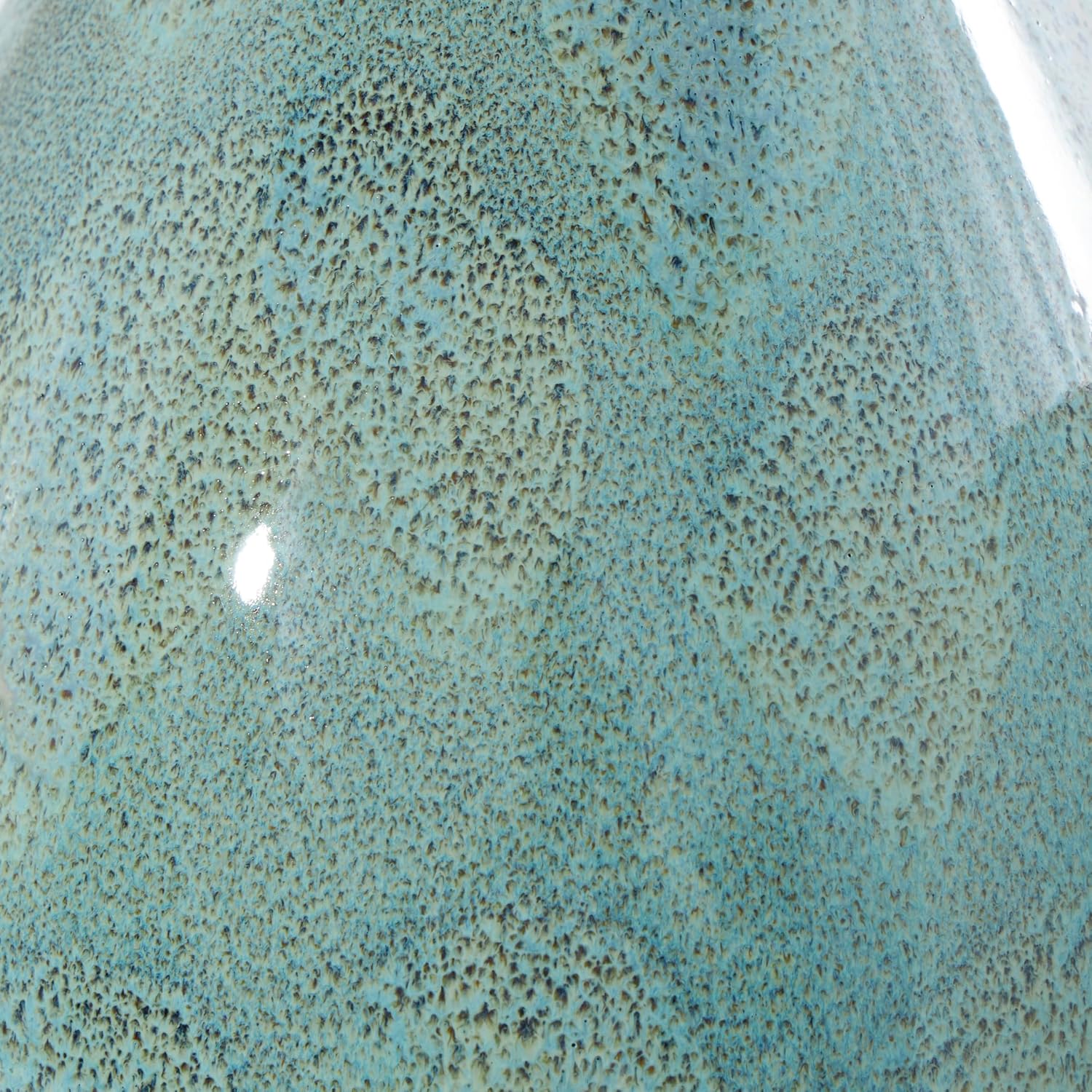 Deco 79 Ceramic Room Table Lamp Abstract Textured Accent Lamp with Drum Shade, set of 2 Lamp 8' x 8' x 32', Teal