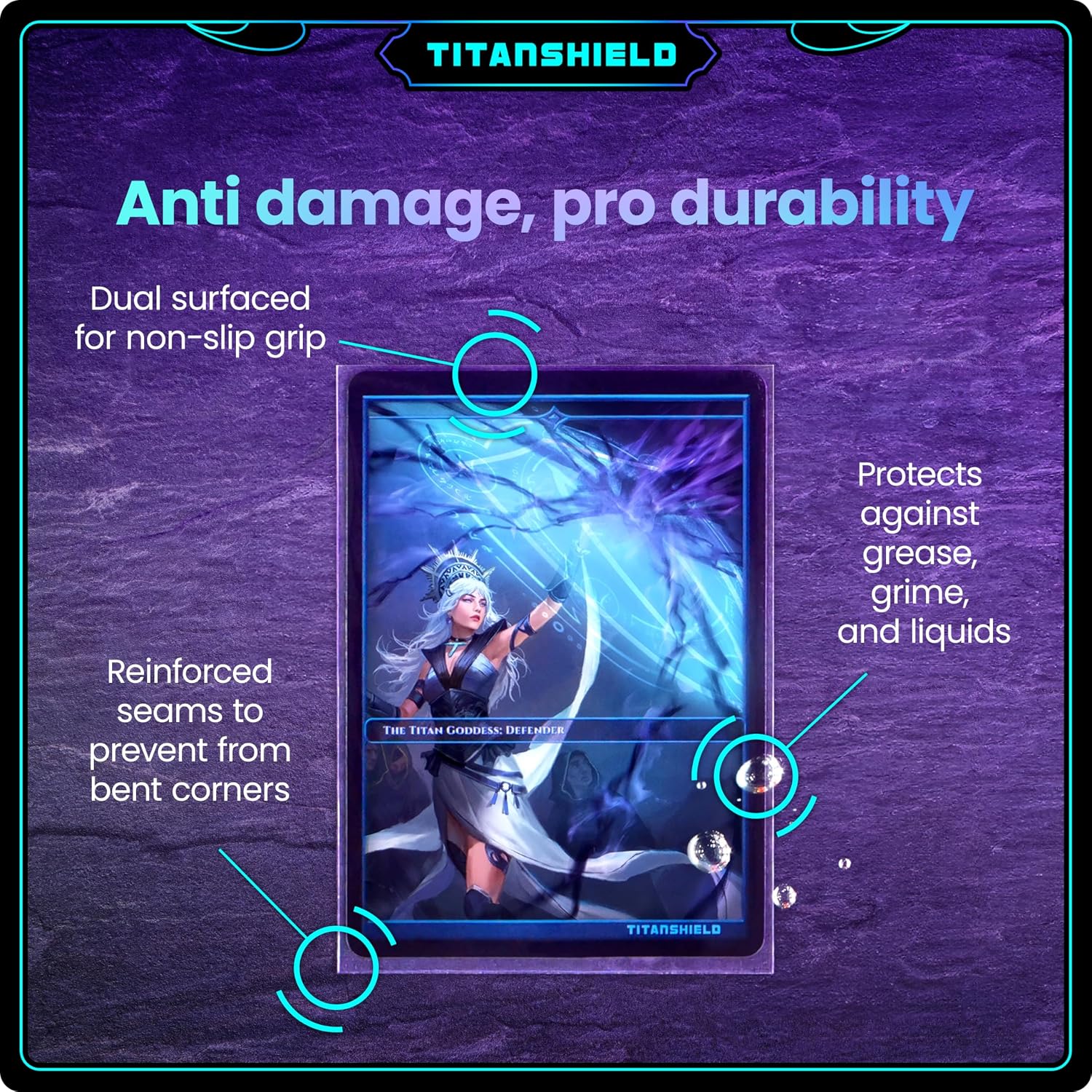 TitanShield Premium Card Sleeves | Compatible with Pokemon, One Piece, Lorcana, Flesh & Blood, & Magic The Gathering MTG | (150 Sleeves - Standard) (30, Clear, Standard | 66x91mm)