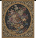 Charlotte Home Furnishings Italian Tapestry Wall Hanging 30x 25 in Floral Vase Green Wall Art Floral Tapestry for Bedroom Aesthetic Living Room and Home Decor European Soft Cotton Jacquard Woven