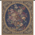 Charlotte Home Furnishings Italian Tapestry Wall Hanging 30x 25 in Floral Vase Blue Wall Art Floral Tapestry for Bedroom Aesthetic Living Room and Home Decor European Soft Cotton Jacquard Woven