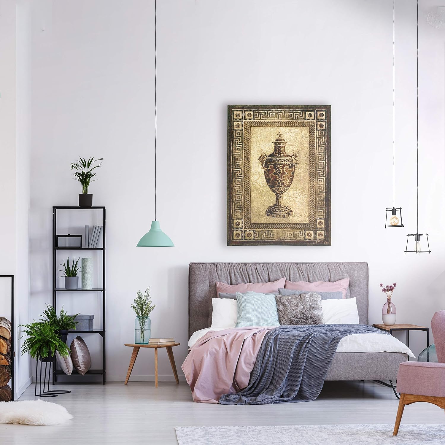 Vessel Antiquity I by Jan Davidsz. de Heem | Woven Tapestry Wall Art Hanging | Vintage Baroque Still Life Urn Classic | 100% Cotton USA Size 53x39