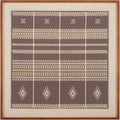 SAFAVIEH Home Collection Zarra Framed Textile Wall Art – 30-Inch Square, Brown Boho Tribal Tapestry, Rustic Accent for Living Room or Bedroom