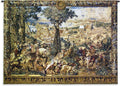 Hunting Parties of Archduke Maximilian | Woven Tapestry Wall Art Hanging | Intricate Renaissance Royal Hunting Scene | 100% Cotton USA Size 53x40