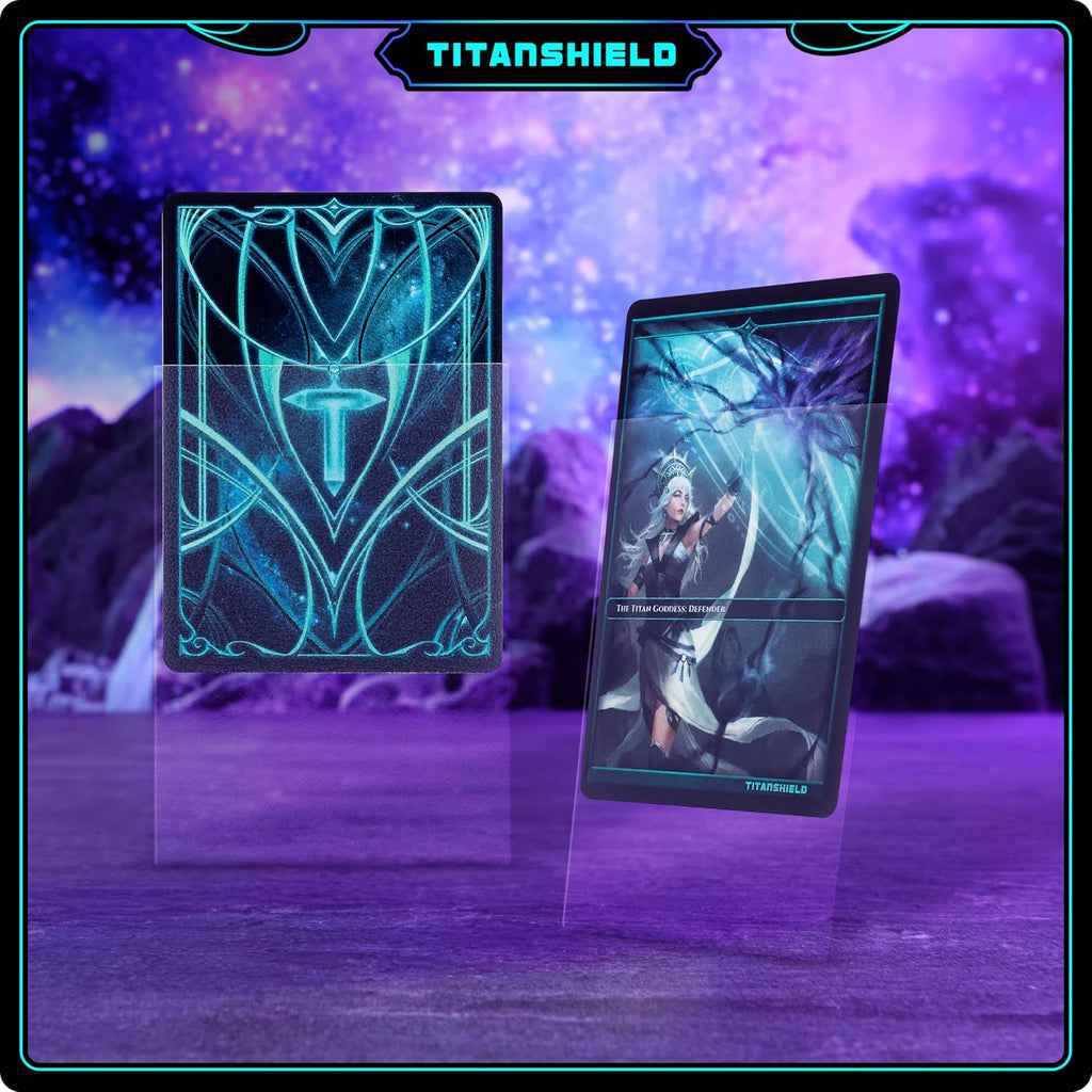TitanShield Premium Card Sleeves | Compatible with Pokemon, One Piece, Lorcana, Flesh & Blood, & Magic The Gathering MTG | (150 Sleeves - Standard) (30, Clear, Standard | 66x91mm)