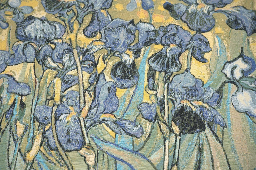 Charlotte Home Furnishings Inc. Iris By Van Gogh Italian Tapestry Wall Hanging 48 X 63 Inch Viscose Cotton And Polyester Blend Wall Art Perfect For Home Decor And Wall Decor By Vincent Van Gogh