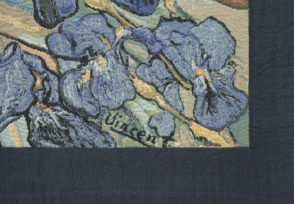 Charlotte Home Furnishings Inc. Iris By Van Gogh Italian Tapestry Wall Hanging 48 X 63 Inch Viscose Cotton And Polyester Blend Wall Art Perfect For Home Decor And Wall Decor By Vincent Van Gogh